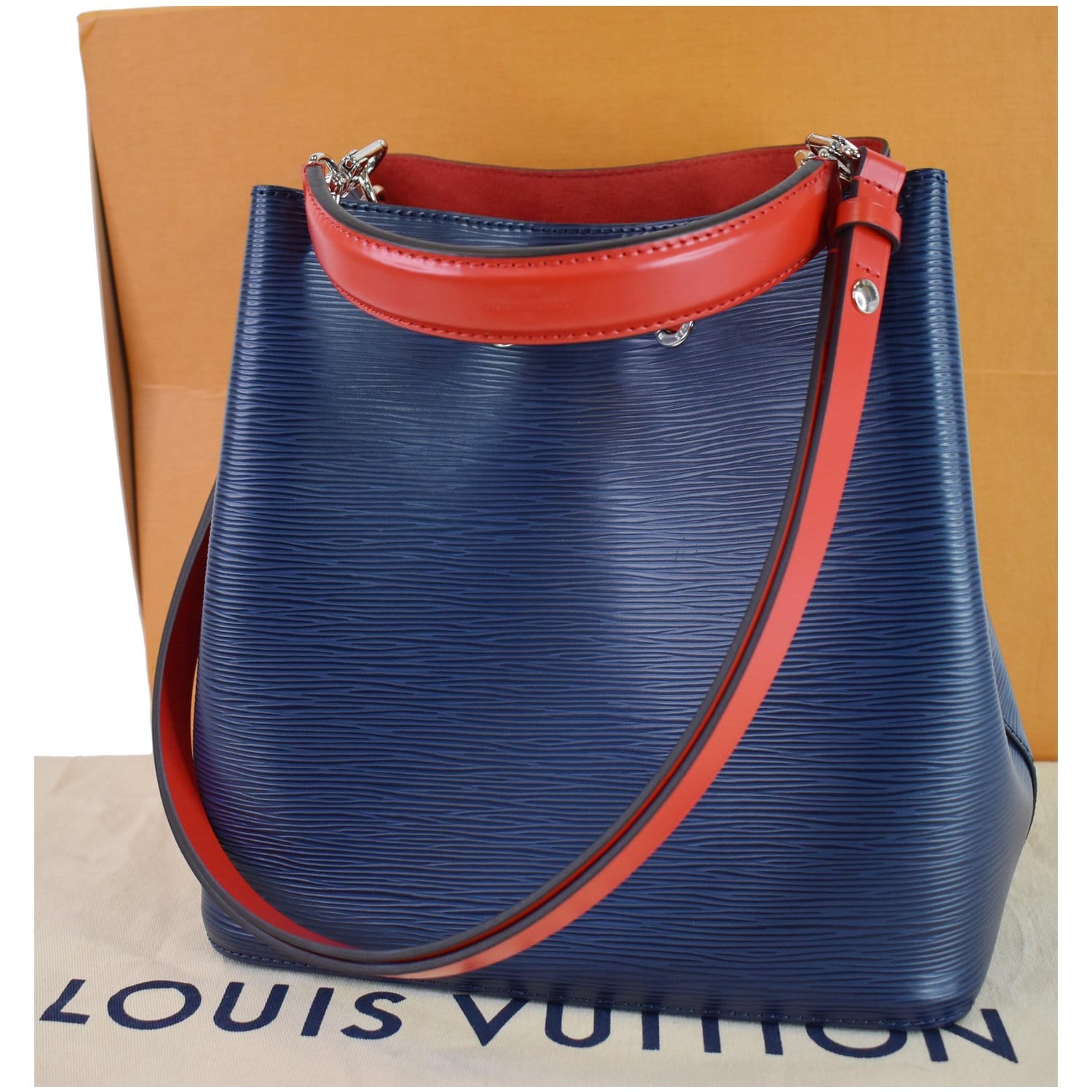 Louis Vuitton Neonoe Epi Leather Shoulder Bag Indigo