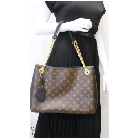LOUIS VUITTON Surene MM Monogram Canvas Shoulder Bag Brown
