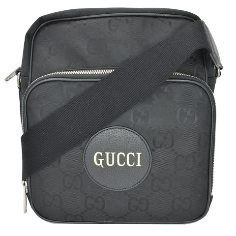 GUCCI Off The Grid GG Monogram Nylon Shoulder Bag Black 625858