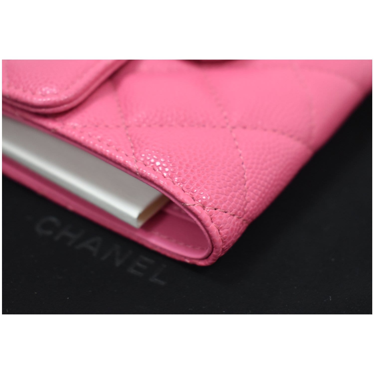 card holder chanel pink wallet