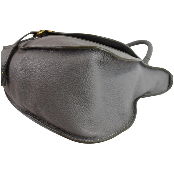 CHLOE Marcie Large Calfskin Leather Shoulder Bag Grey