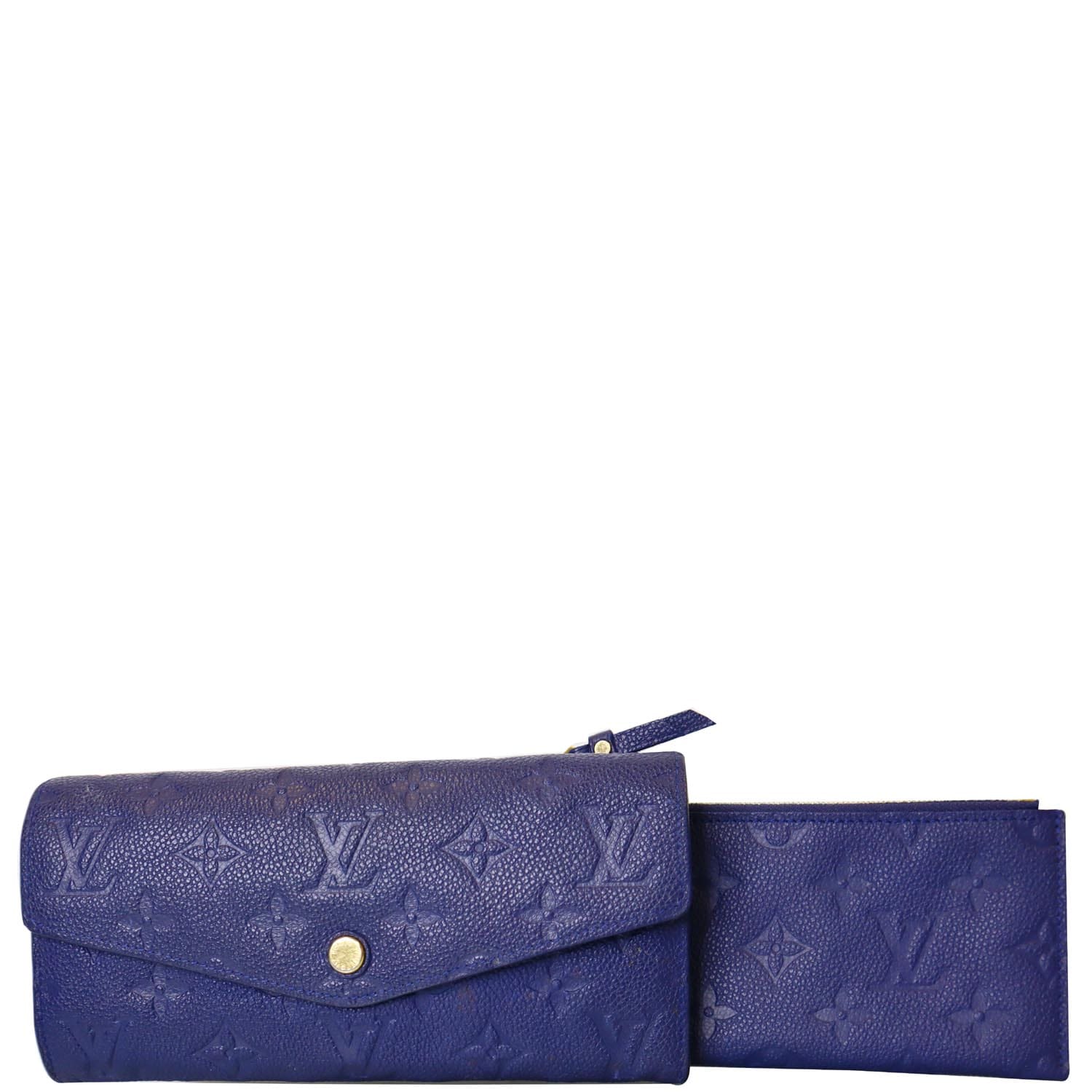 RvceShops Revival, Blue Louis Vuitton Monogram Empreinte Victorine Wallet