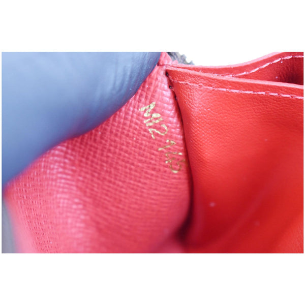 Louis Vuitton Clemence Monogram Canvas Wallet code tag