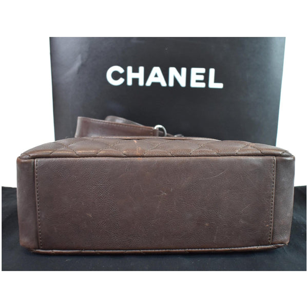 Chanel PST Caviar Leather Petit Tote Bag Bottom