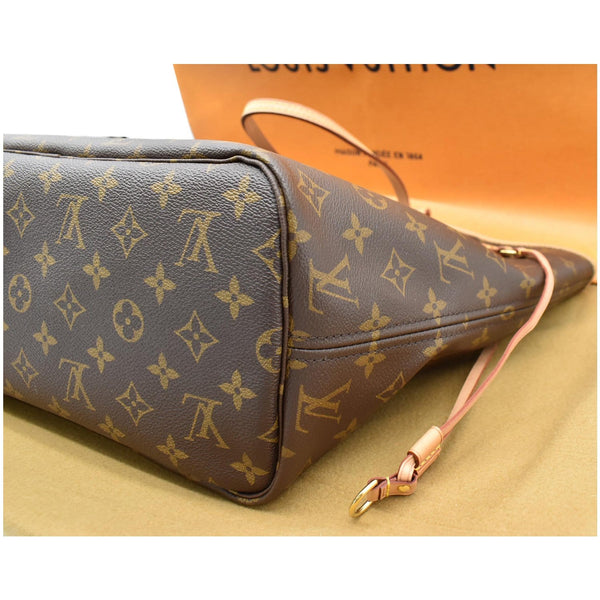 LOUIS VUITTON Neverfull MM Monogram Canvas Shoulder Bag Brown