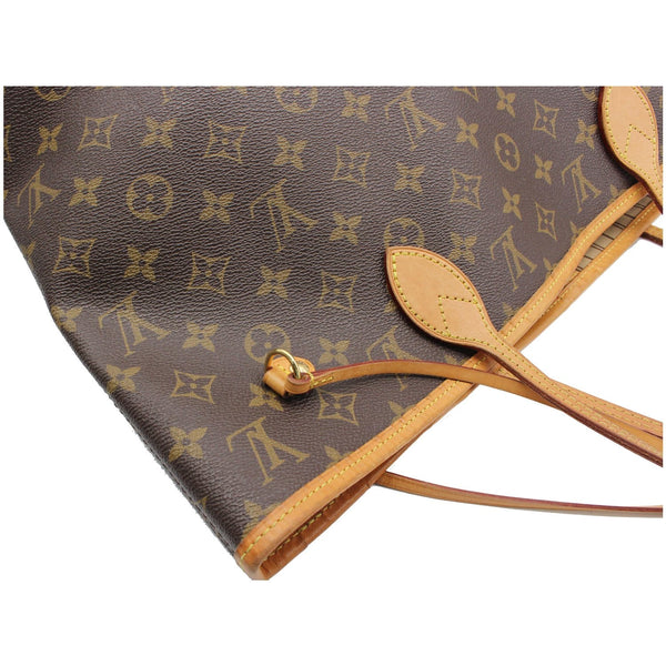 LOUIS VUITTON Neverfull MM Monogram Canvas Tote Bag Brown