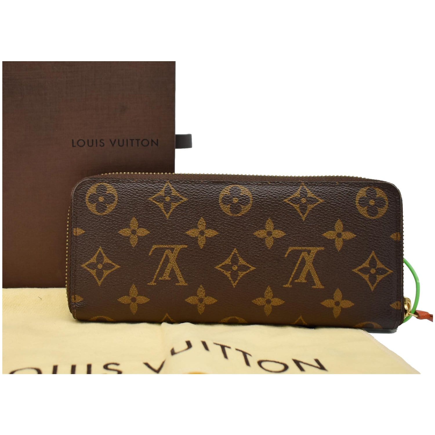 Louis Vuitton Clemence Wallet Monogram Canvas Brown 2347654