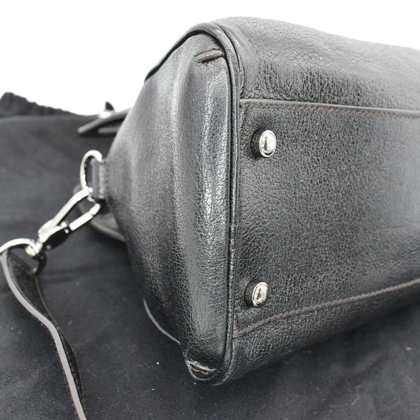 CARTIER Marcello de Cartier Leather Large Shoulder Bag Black