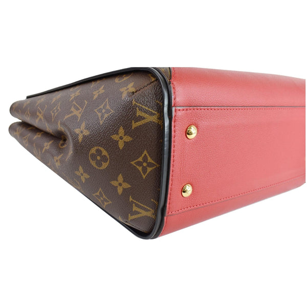 LOUIS VUITTON Kimono Monogram Calfskin Tote Bag Brown/Cerise