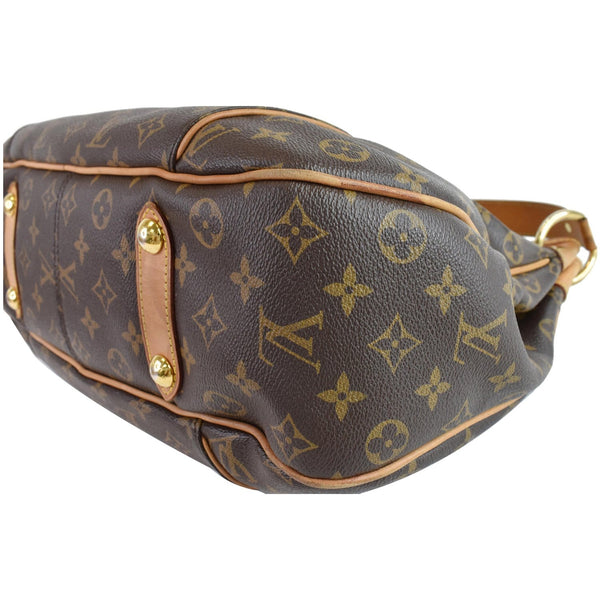LOUIS VUITTON Galliera PM Monogram Canvas Shoulder Bag Brown