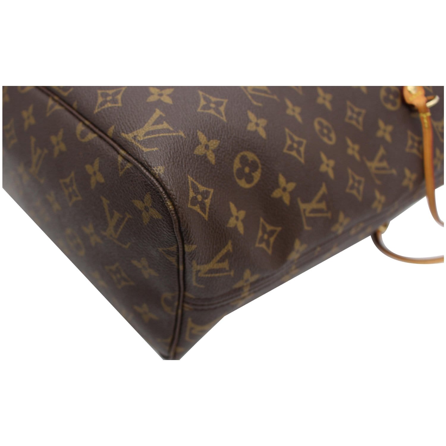 Neverfull cloth tote Louis Vuitton Brown in Cloth - 34132547