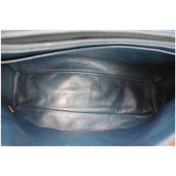 CHANEL Jumbo Single Flap Lambskin Leather Crossbody Bag Teal