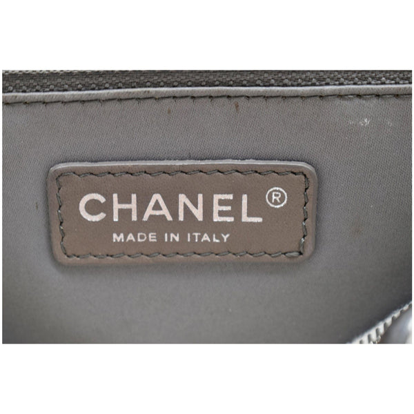 CHANEL XL Grand Quilted Caviar Leather Shopping Tote Bag White