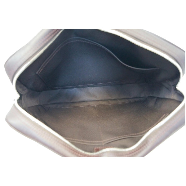 LOUIS VUITTON Porte-Documents Voyage PM Taiga Leather Briefcase Bag Brown