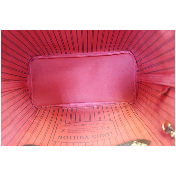 LOUIS VUITTON Neverfull MM Damier Ebene Tote Shoulder Bag Brown