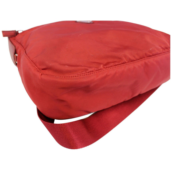 Prada Nylon Crossbody Bag Red - Half Downward View