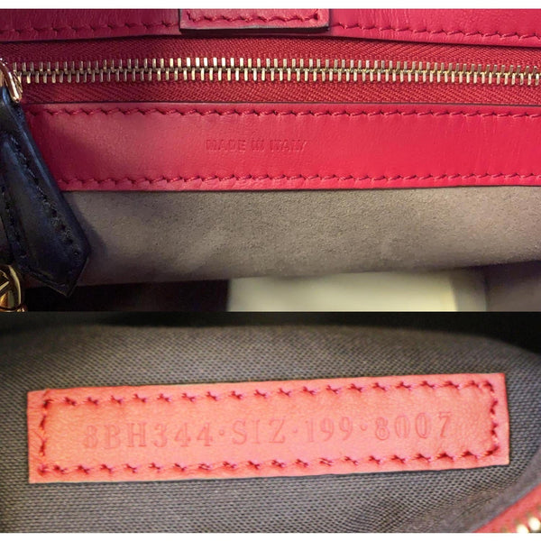  Fendi Runway Leather Tote Bag Red - interior 