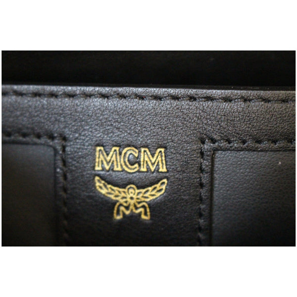 MCM Mini Stark Side Stud Backpack Bag Red - logo