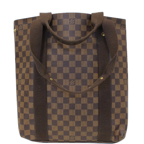 LOUIS VUITTON Cabas Beaubourg Damier Ebene Shoulder Bag Brown
