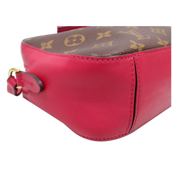 Louis Vuitton Saintonge Handbag Monogram Canvas with Leather Pink