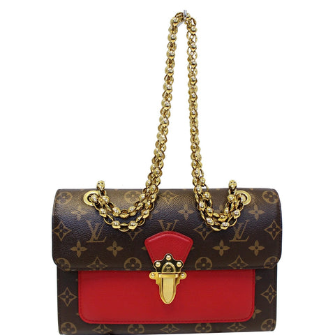 LOUIS VUITTON Victoire Monogram Canvas Shoulder Crossbody Bag Cherry