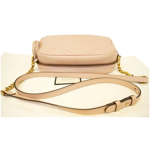 GUCCI GG Marmont Matelasse Small Leather Crossbody Bag Pink-US
