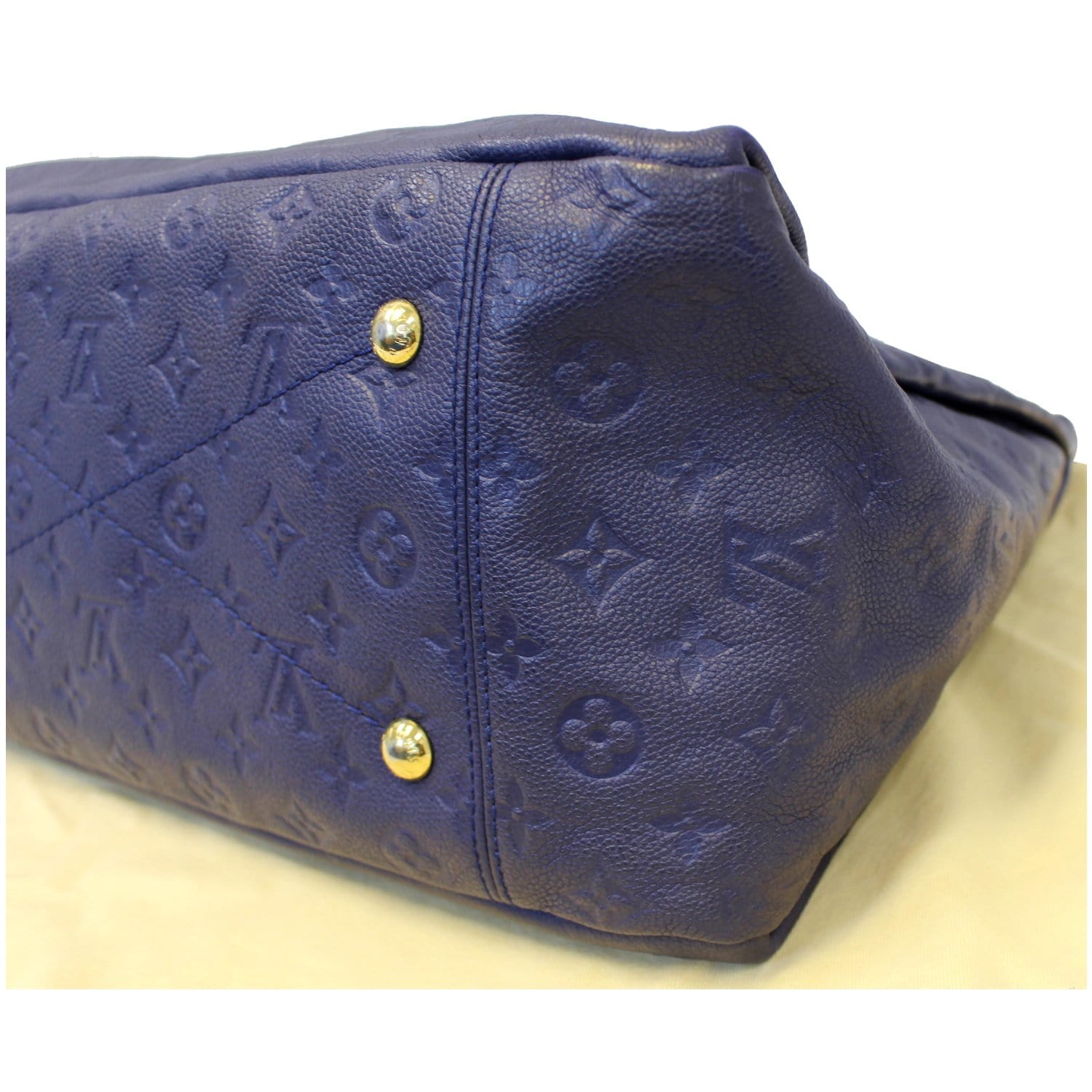 Louis Vuitton Artsy Navy Blue Empreinte Leather Shoulder Bag (1070699)