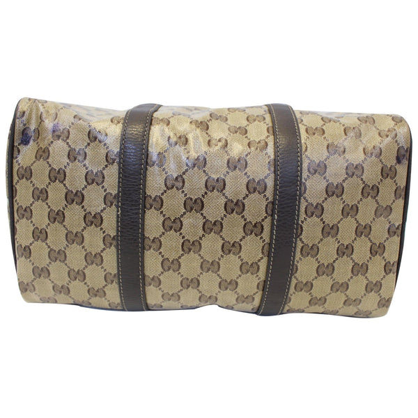 GUCCI Crystal Coated GG Guccissima Boston Bag 265697 Beige-US