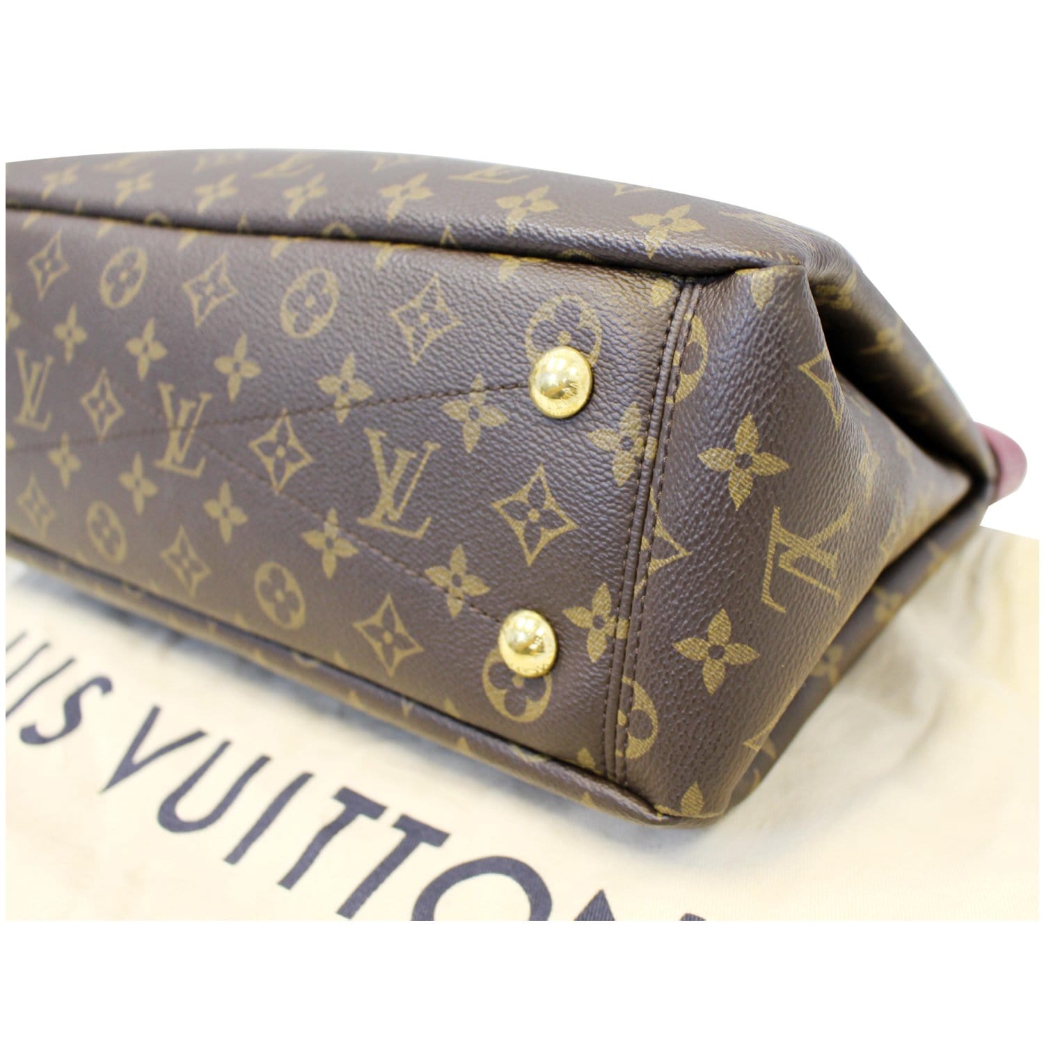 Louis Vuitton Aurore Leather And Ebene Monogram Coated Canvas Pallas Chain  Bag Gold Hardware, 2014 Available For Immediate Sale At Sotheby's