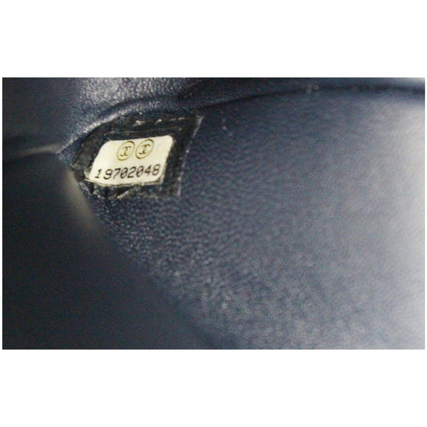 Chanel Timeless Classic Double Flap Bag Python Blue preowned condition