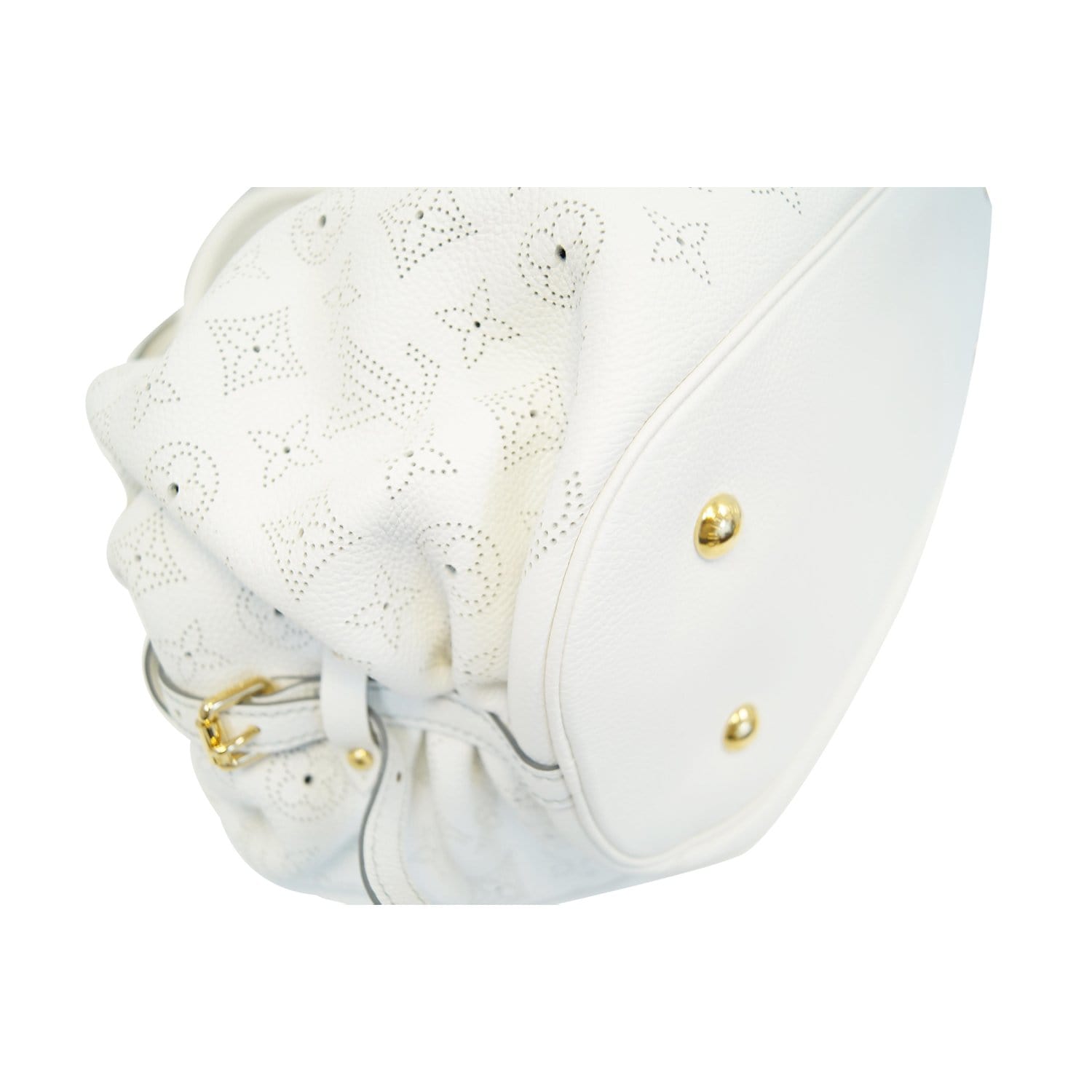 Louis Vuitton Mahina Mulia Hand Crossbody Shoulder Bag Pochette White M58483