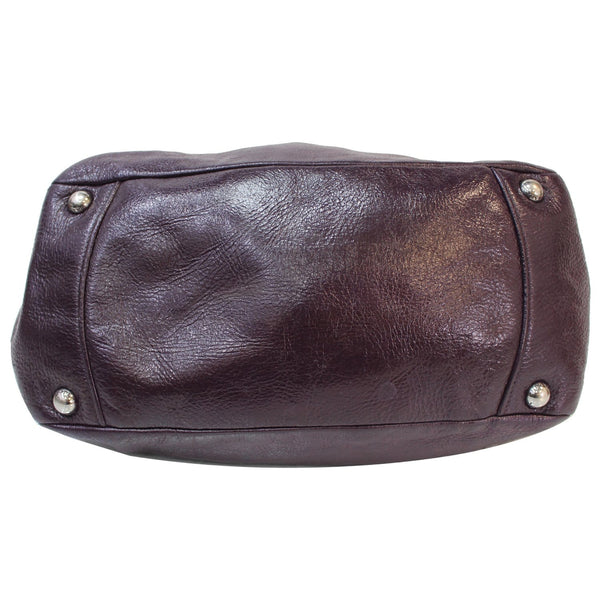 PRADA Cervo Lux Chain Shoulder Bag Purple