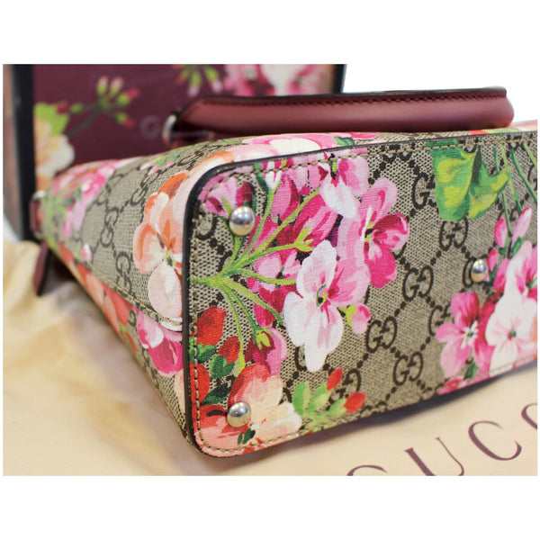 Gucci Satchel Bag GG Supreme Blooms Small - corner