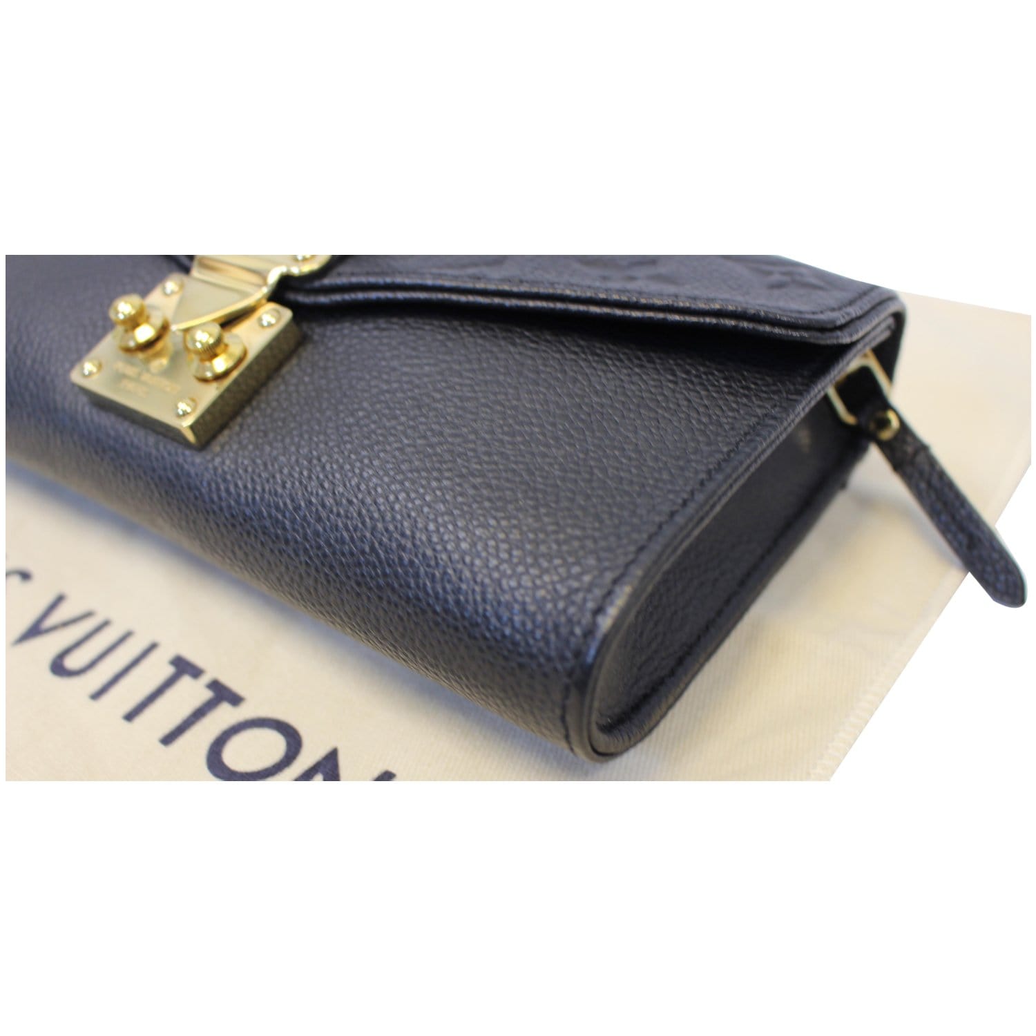 Louis Vuitton Pochette Félicie Black Beige Leather ref.655020