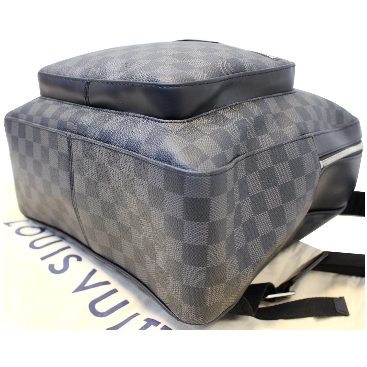 Louis Vuitton Josh Backpack Damier Graphite Canvas Leather ref