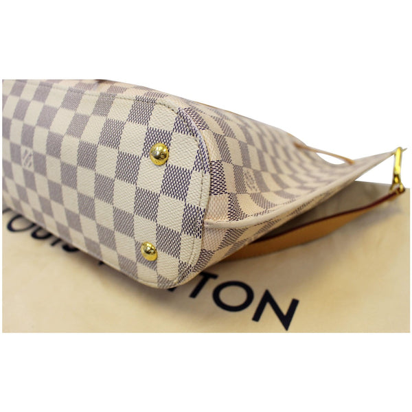LOUIS VUITTON Girolata Damier Azur Shoulder Bag White
