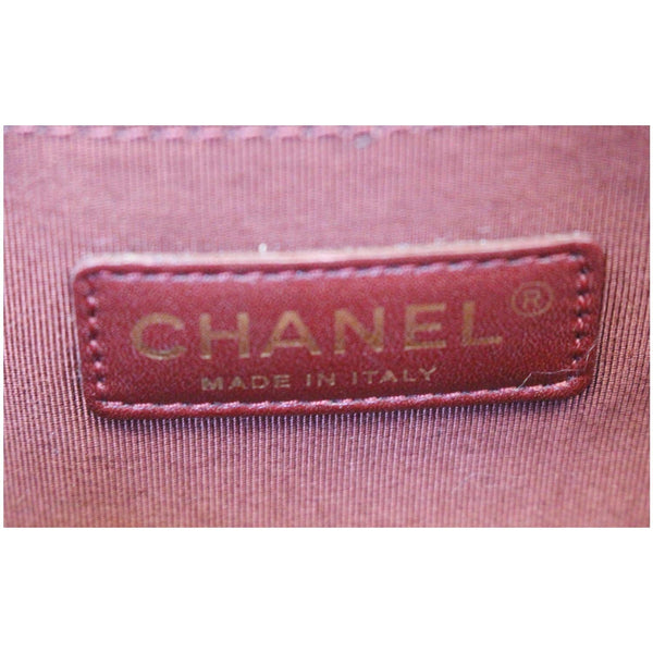 CHANEL Medium Boy Flap Lambskin Leather Shoulder Bag Red