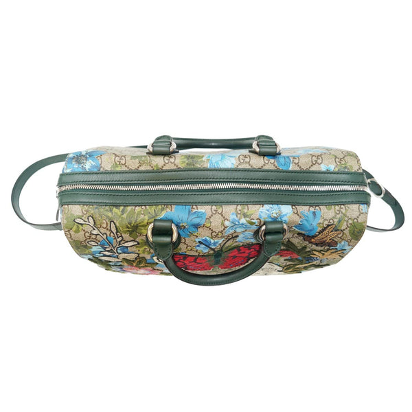 GUCCI Linea A Butterfly Embroidered Boston Shoulder Bag-US