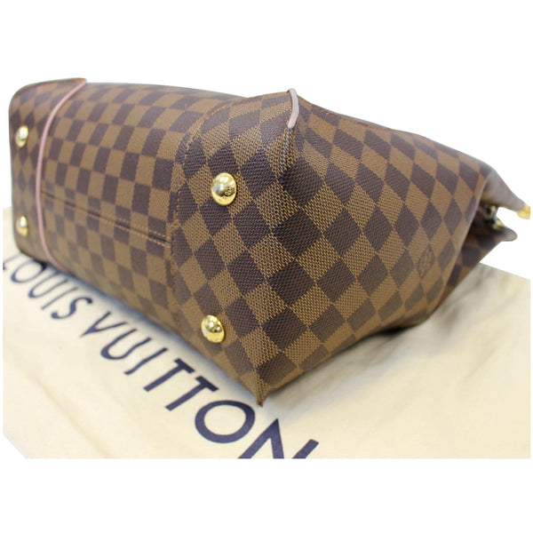 LOUIS VUITTON Caissa Damier Ebene Hobo Bag Rose Ballerine-US