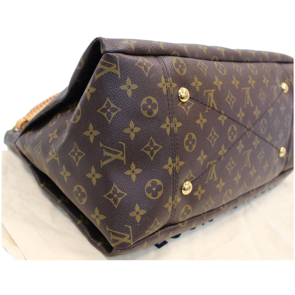 LOUIS VUITTON Artsy MM Monogram Canvas Shoulder Bag Brown