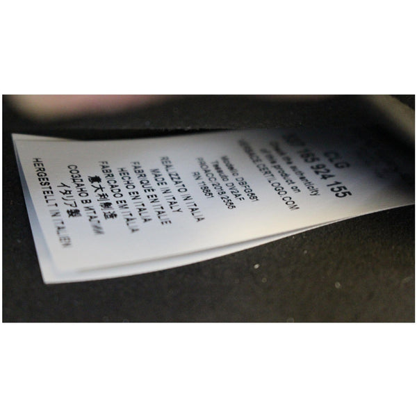 Versace Tribute X Leather Shoulder Bag - precaution tag