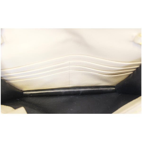 SAINT LAURENT Grain De Poudre Monogram Chain Wallet Powder-US