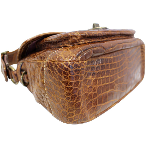 Coach Legacy Ali Alligator Leather Bag Limited Edition bottom view