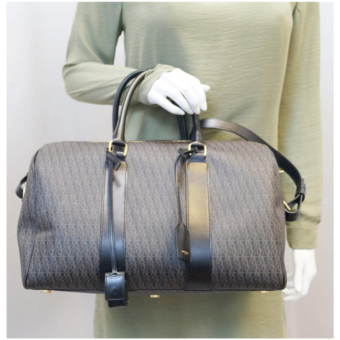 YVES SAINT LAURENT Classic Monogram Weekend/Travel Duffle Bag Dark Brown - Last Call