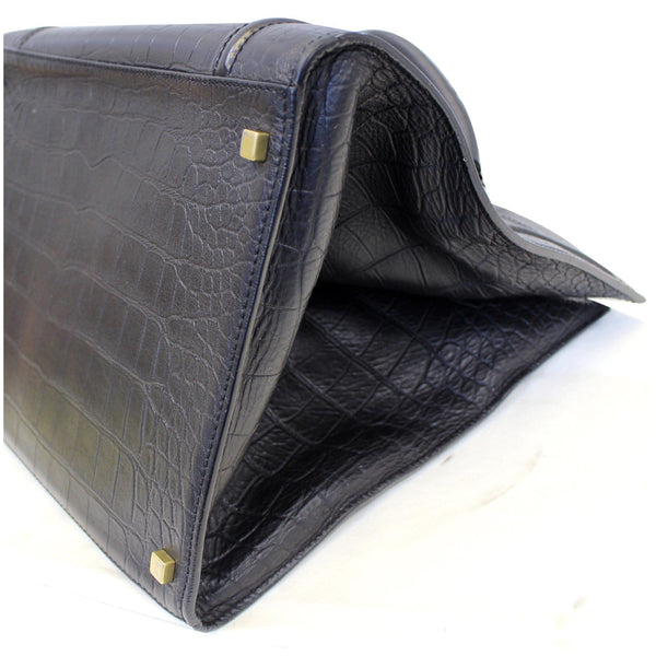 CELINE Medium Phantom Luggage Croc Stamped Embossed Leather Tote Bag-US