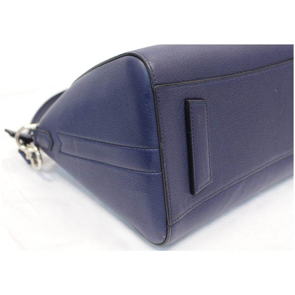 GIVENCHY Antigona Small Goatskin Leather Shoulder Bag Blue
