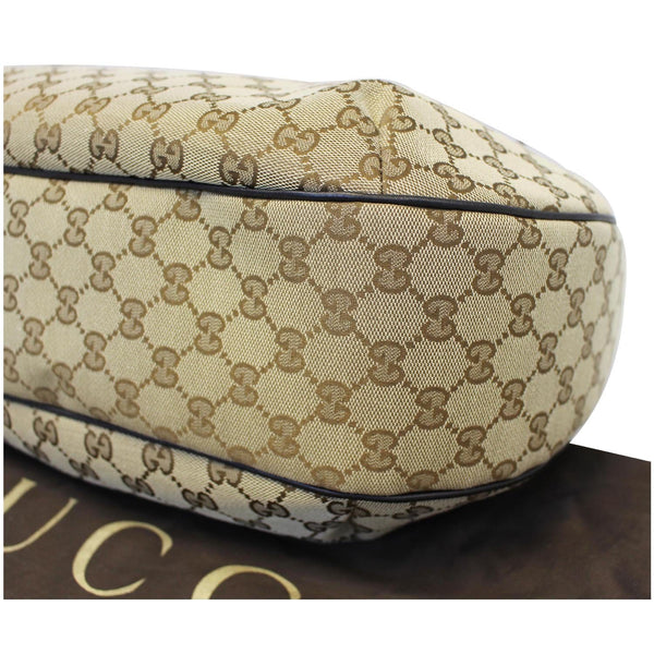 GUCCI New Ladies Web GG Canvas Large Hobo Bag Beige 233604-US
