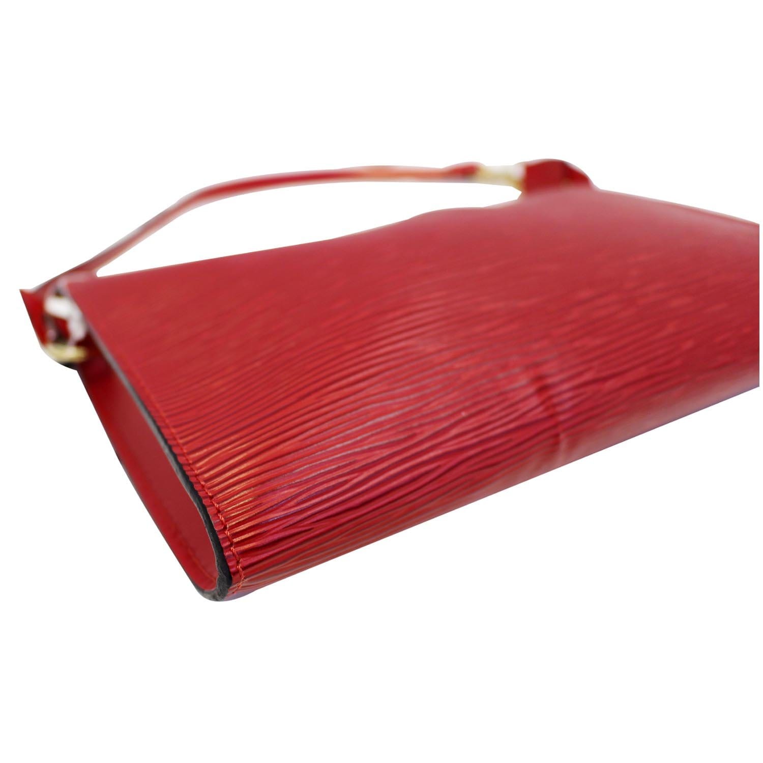 Louis Vuitton Castilian Red Epi Leather Pochette - The Palm Beach