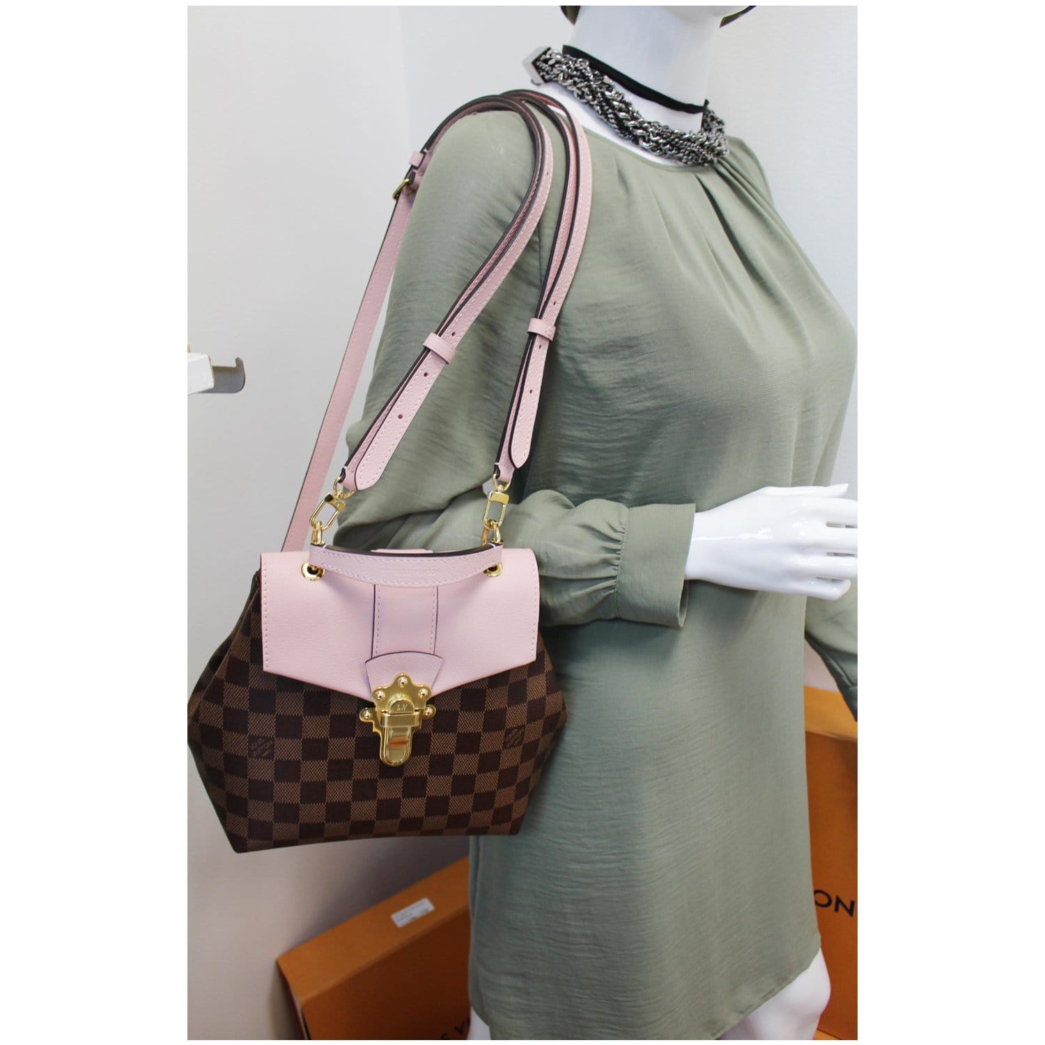 Louis Vuitton lv woman small backpack Damier ebene