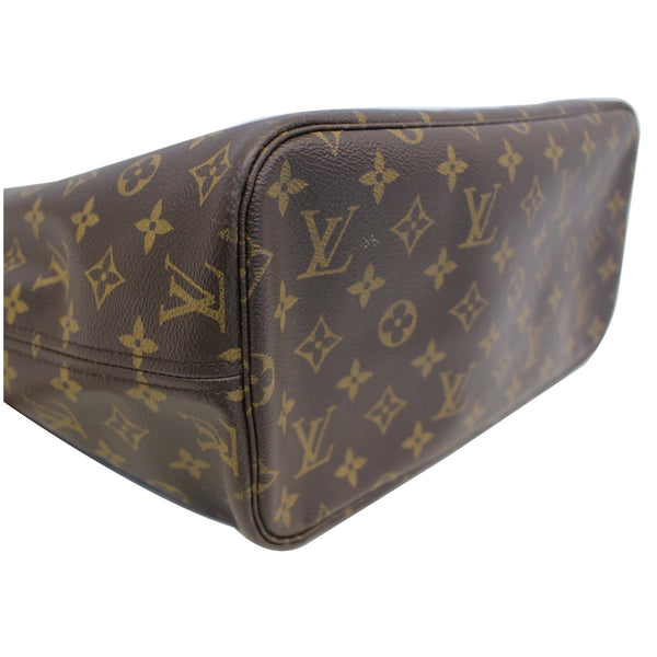 LOUIS VUITTON Neverfull MM Monogram Canvas Tote Shoulder Bag Brown